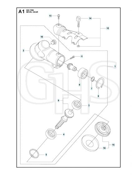 Husqvarna 555FRM - Bevel Gear