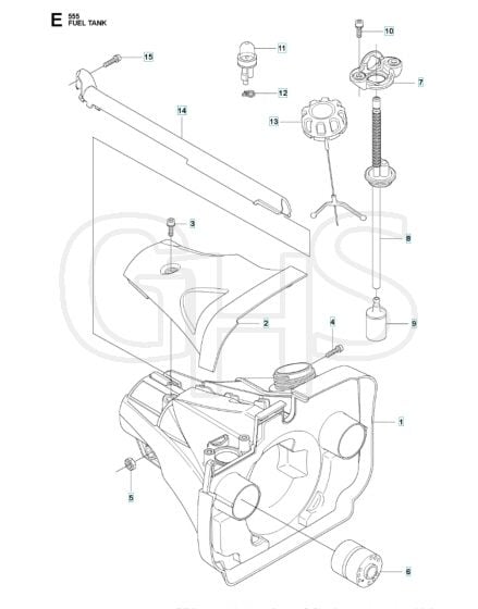 Husqvarna 555FX - Fuel Tank