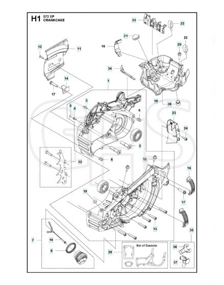 Husqvarna 572XP - Crankcase