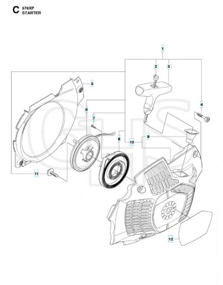 Husqvarna 576XP - Starter