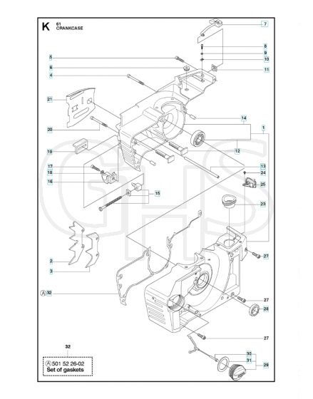 Husqvarna 61 - Crankcase