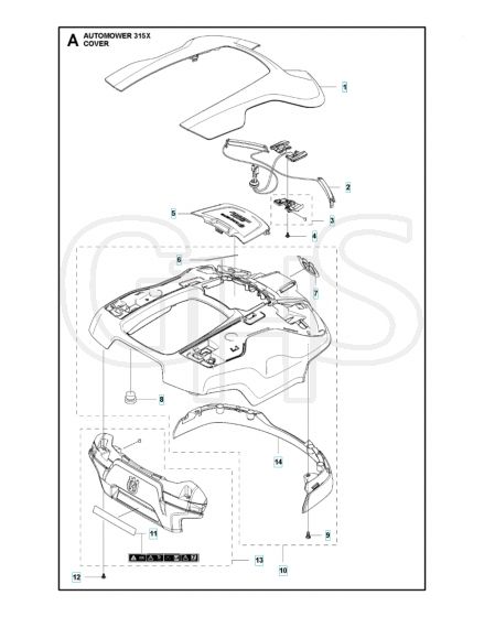 Husqvarna Automower 315X - Cover