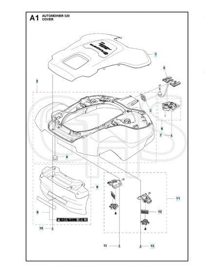 Husqvarna Automower 520 - Cover