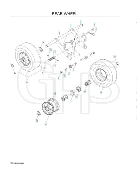 Husqvarna Be550 - Rear Wheel