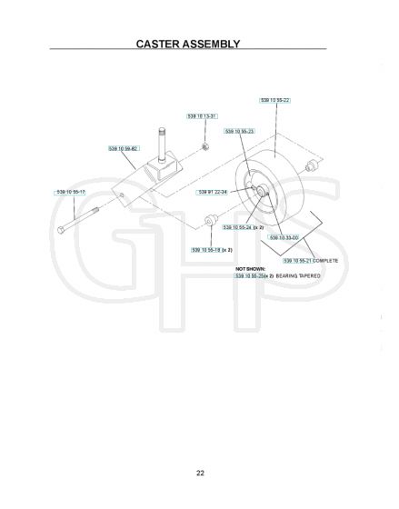 Husqvarna Bz27 D - Casters