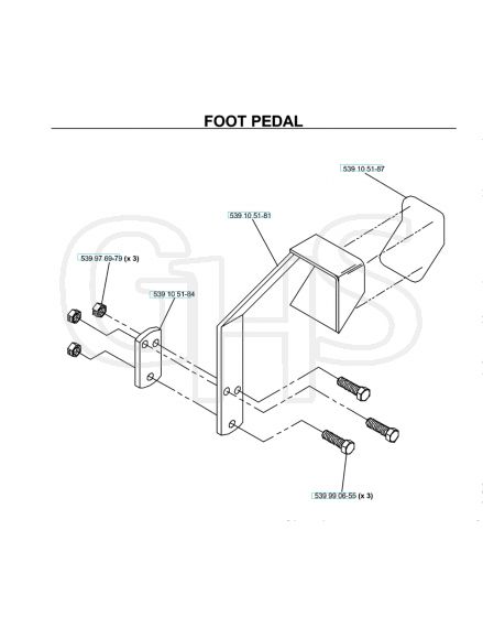 Husqvarna Bz34 D - Pedals