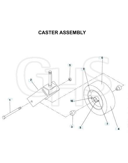 Husqvarna Bze6134 D - Casters