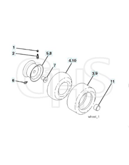 Husqvarna Ct151 - Wheels & Tyres