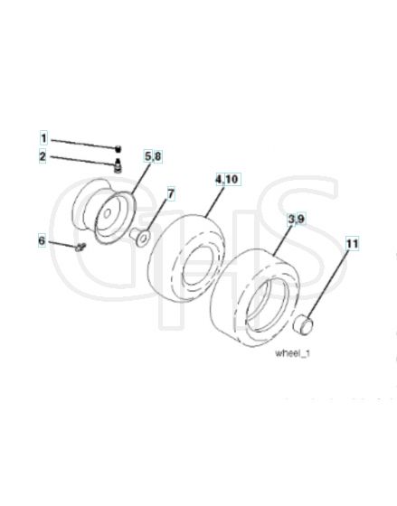 Husqvarna Cth192 - Wheels & Tyres