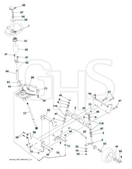 Husqvarna Cth2038 - Steering