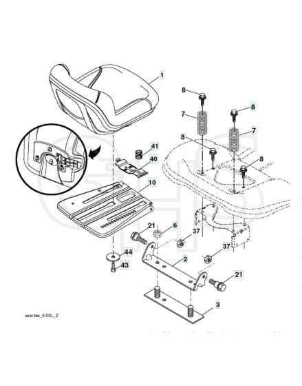 Husqvarna Cth2138R - Seat