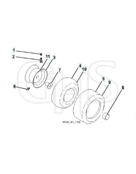 Husqvarna Cth2138R - Wheels & Tyres