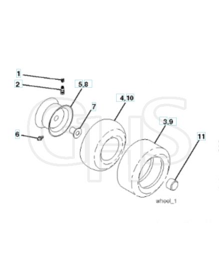 Husqvarna Cth222T - Wheels & Tyres