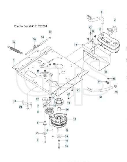 Husqvarna Ezc4824 - Engine Plate