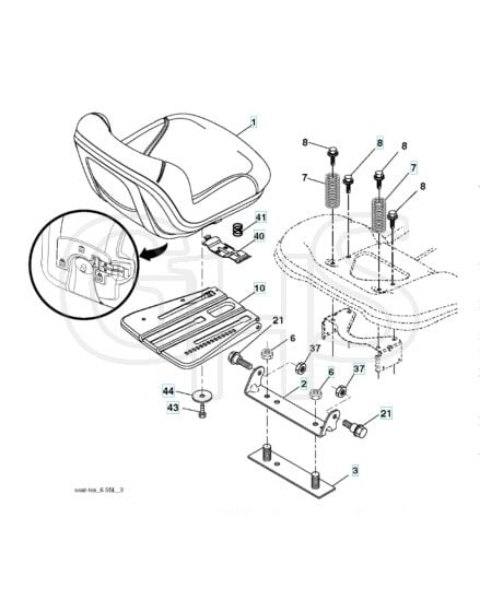 Husqvarna Gt48Xlsi - Seat