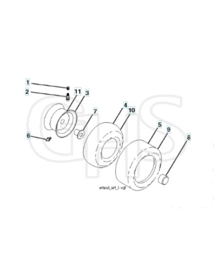 Husqvarna Gt48Xlsi - Wheels & Tyres