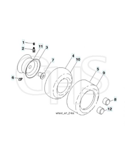 Husqvarna Gth24V54 - Wheels & Tyres