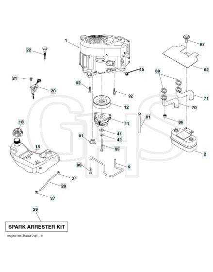 Husqvarna Gth263T - Engine