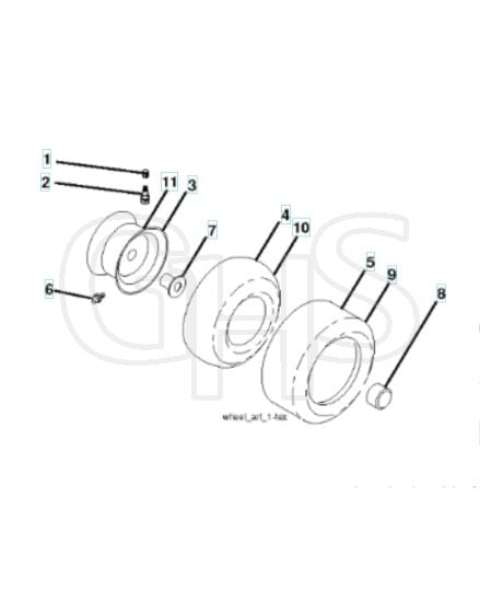 Husqvarna Gth26V54 - Wheels & Tyres