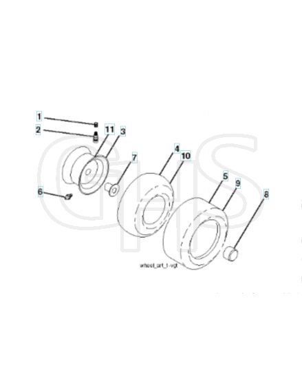 Husqvarna Gth27V48Ls - Wheels & Tyres