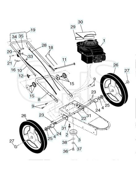 Husqvarna Hu625Wt - Frame