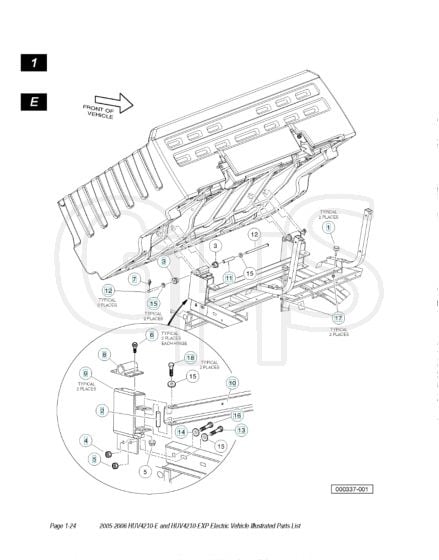 Husqvarna HUV4210E - Bed Hinge