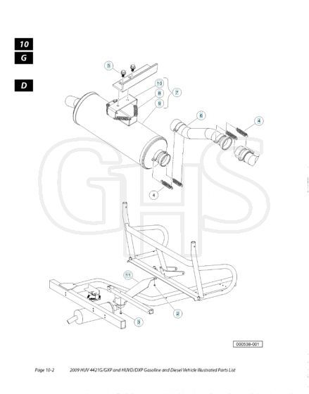 Husqvarna HUV4421G - Exhaust