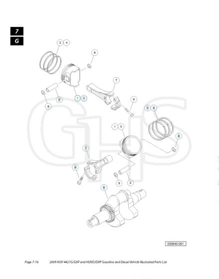 Husqvarna HUV4421GX - Piston & Crankshaft