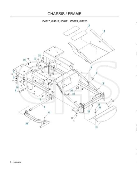 Husqvarna Iz4217 - Chassis & Frame