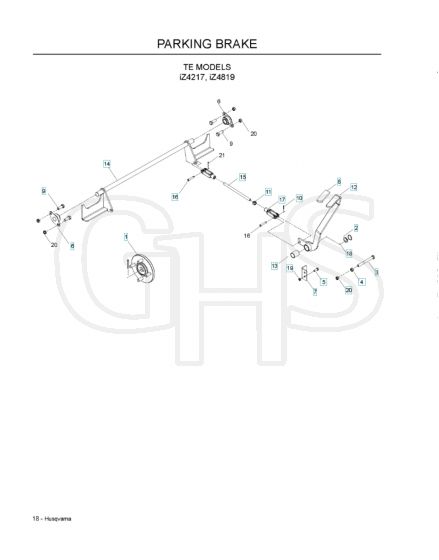 Husqvarna Iz4217 - Parking Brake