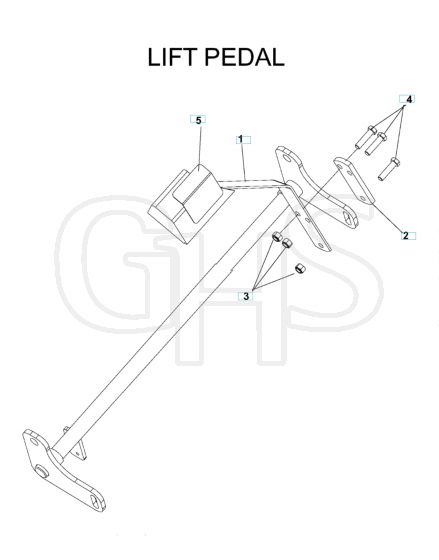 Husqvarna Iz6123 - Pedals