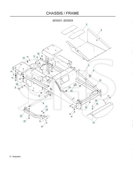 Husqvarna Izc5223 - Chassis & Frame