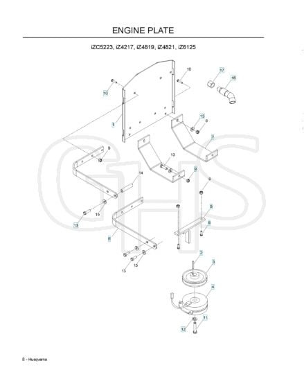 Husqvarna Izc5223 - Engine Plate