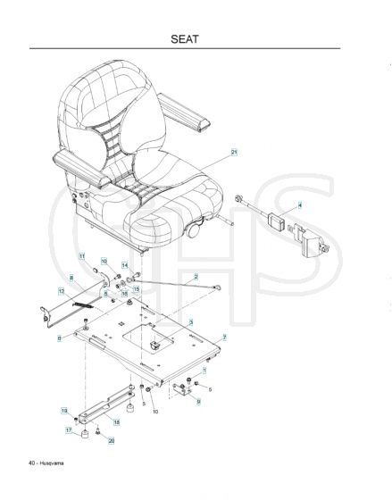 Husqvarna Izc5223 - Seat