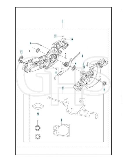 Husqvarna K970 - Crankcase