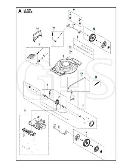 Husqvarna LB 251S - Chassis