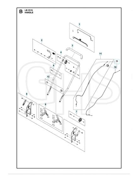 Husqvarna LB 251S - Handle