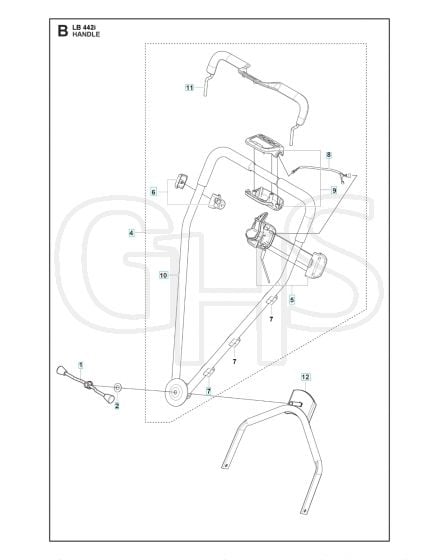 Husqvarna LB442I - Handle