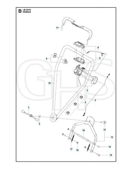 Husqvarna LB 553IV - Handle