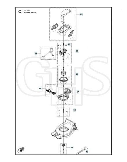 Husqvarna LC137I - Power Head