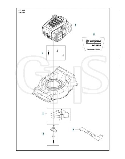 Husqvarna LC 140P - Engine