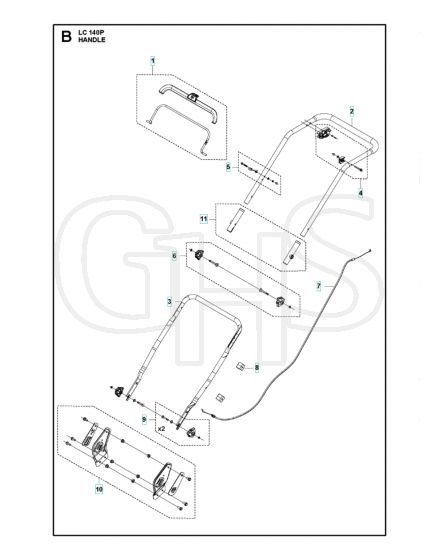 Husqvarna LC 140P - Handle