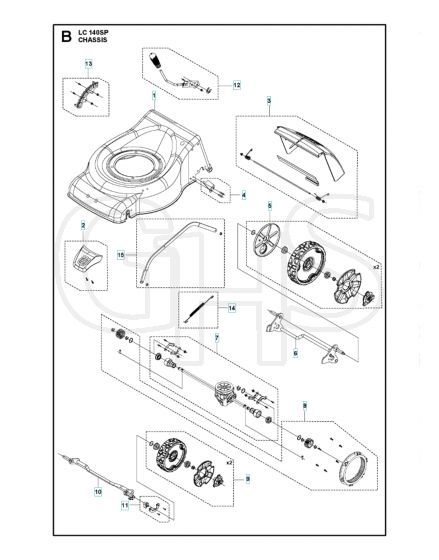 Husqvarna LC 140SP - Chassis