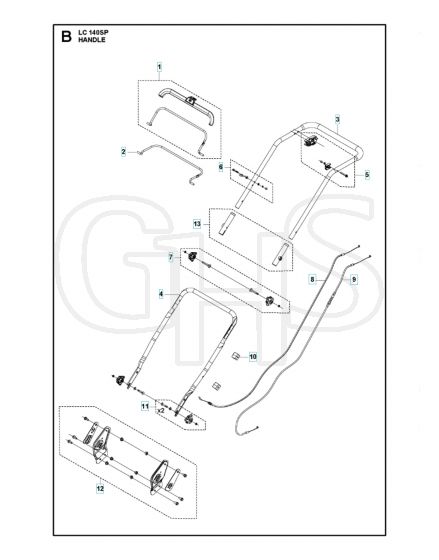 Husqvarna LC 140SP - Handle