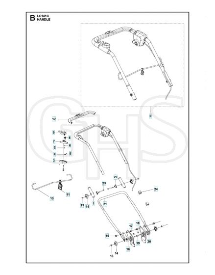 Husqvarna LC 141C - Handle