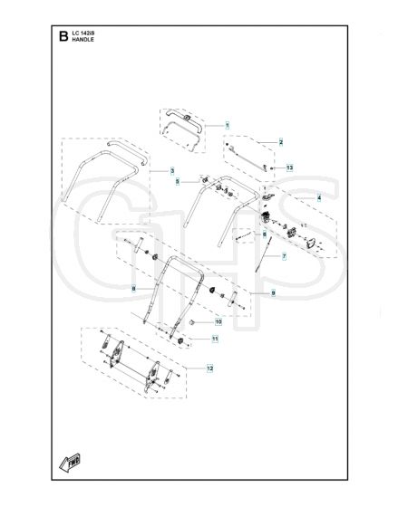 Husqvarna LC 142IS - Handle