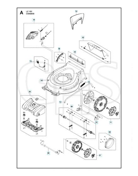 Husqvarna LC 151 - Chassis