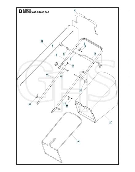 Husqvarna LC 221R - Handle