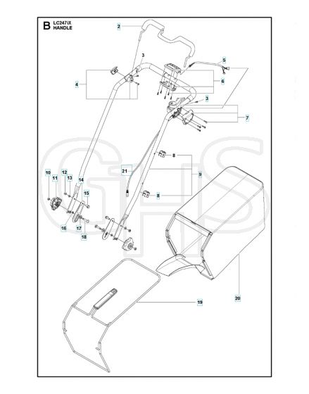 Husqvarna LC 247IX - Handle