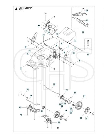 Husqvarna LC 247SP - Mower Deck & Cutting Deck